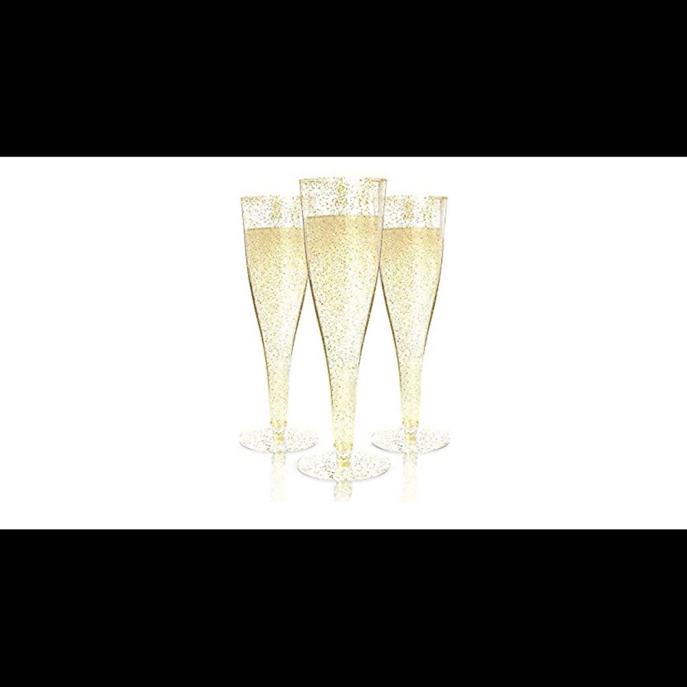 Plastic Champagne Flutes - 100 ct
